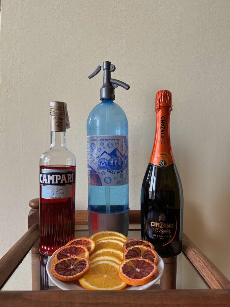 Koktel Campari Spritz, sastojci.
