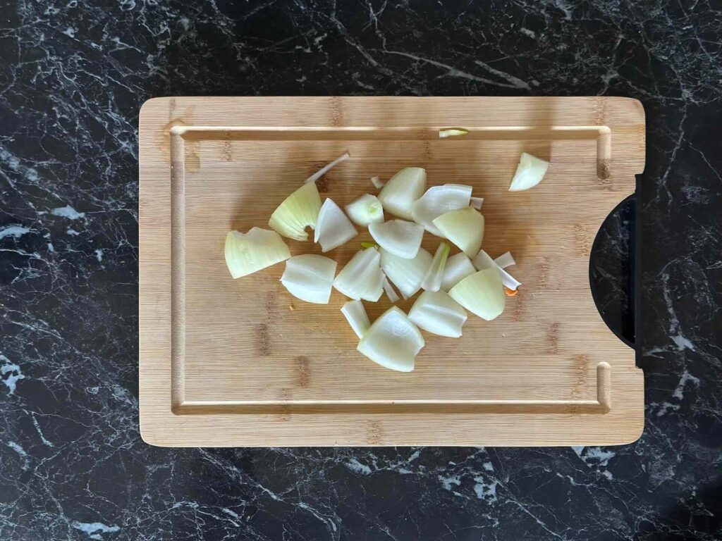Pileća krem čorba - iseći luk