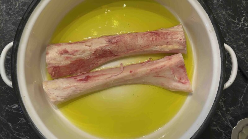 Pržiti cevaste kosti na maslinovom ulju