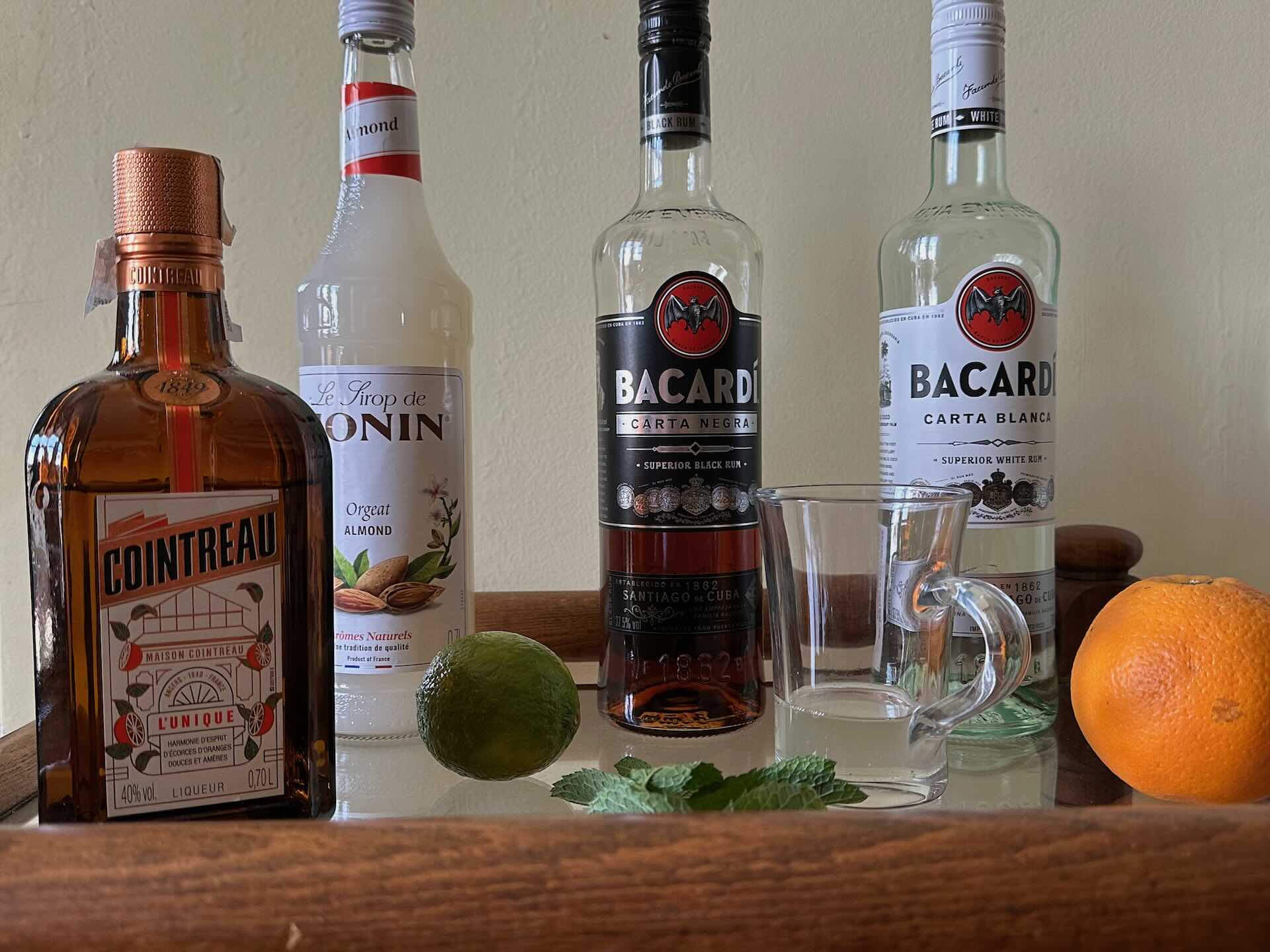 Sastojci za koktel Mai Tai